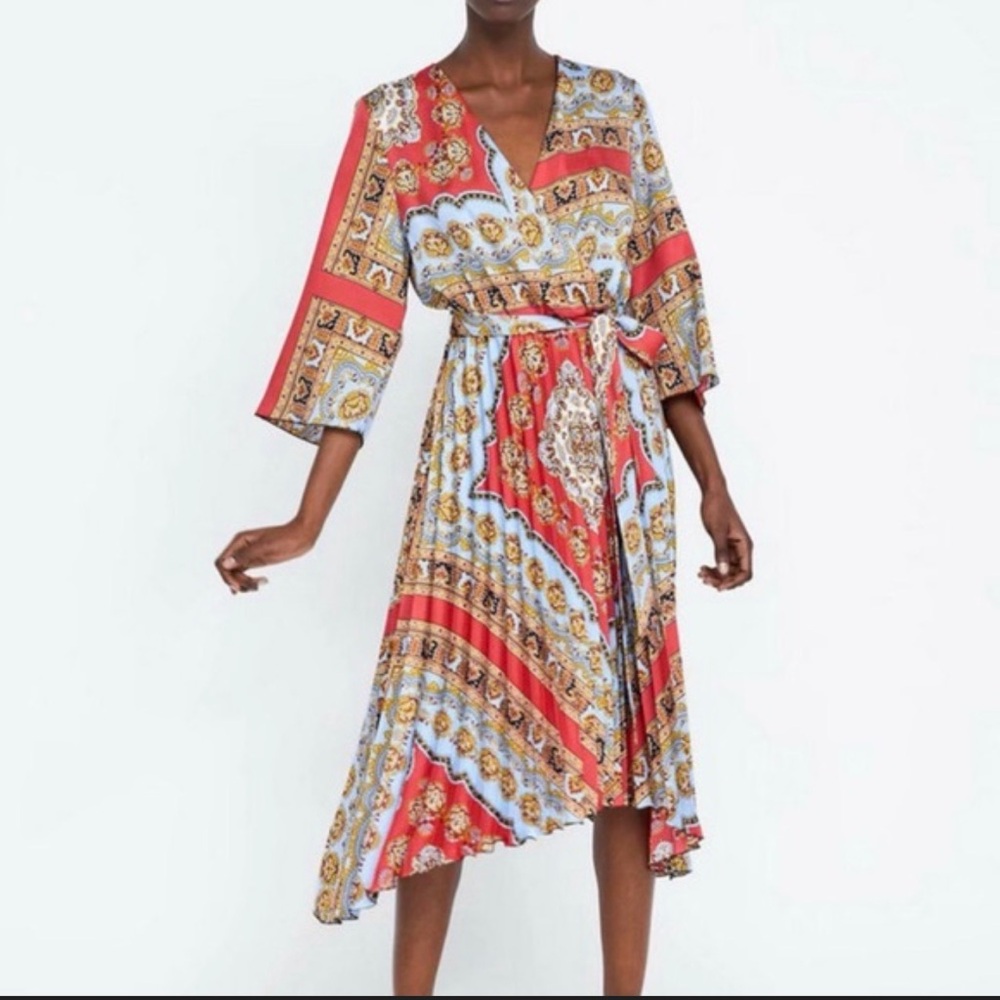 Zara Multicolor Asymmetrical Dress